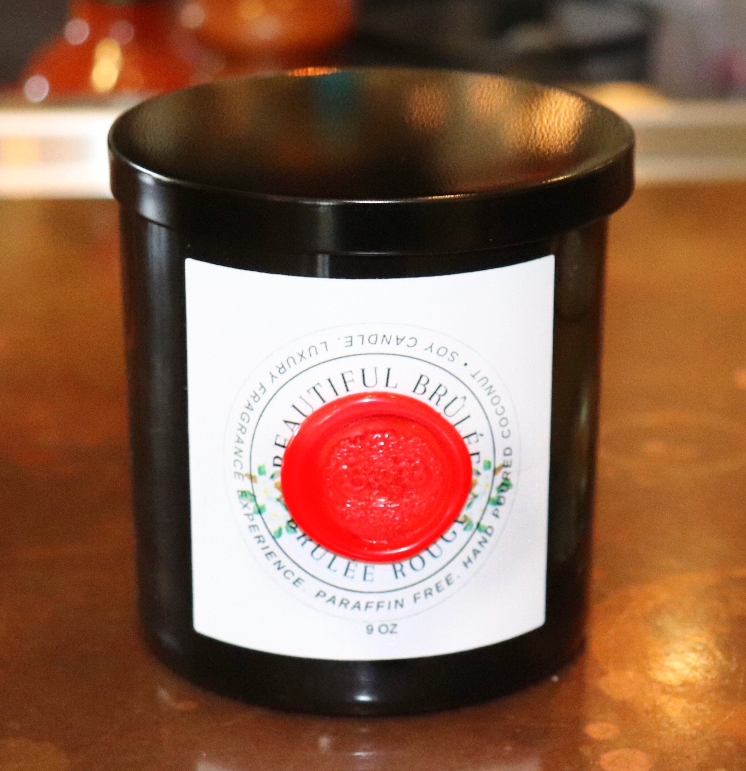 "BRÛLÉE ROUGE" LUXURY SCENTED CANDLE