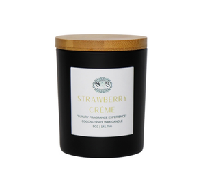"STRAWBERRY CRÈME" LUXURY SCENTED TRAVEL CANDLE